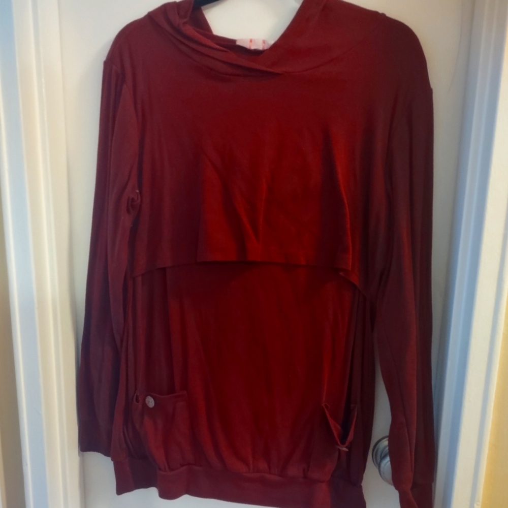 Wine Red Nursing Sweatshirt